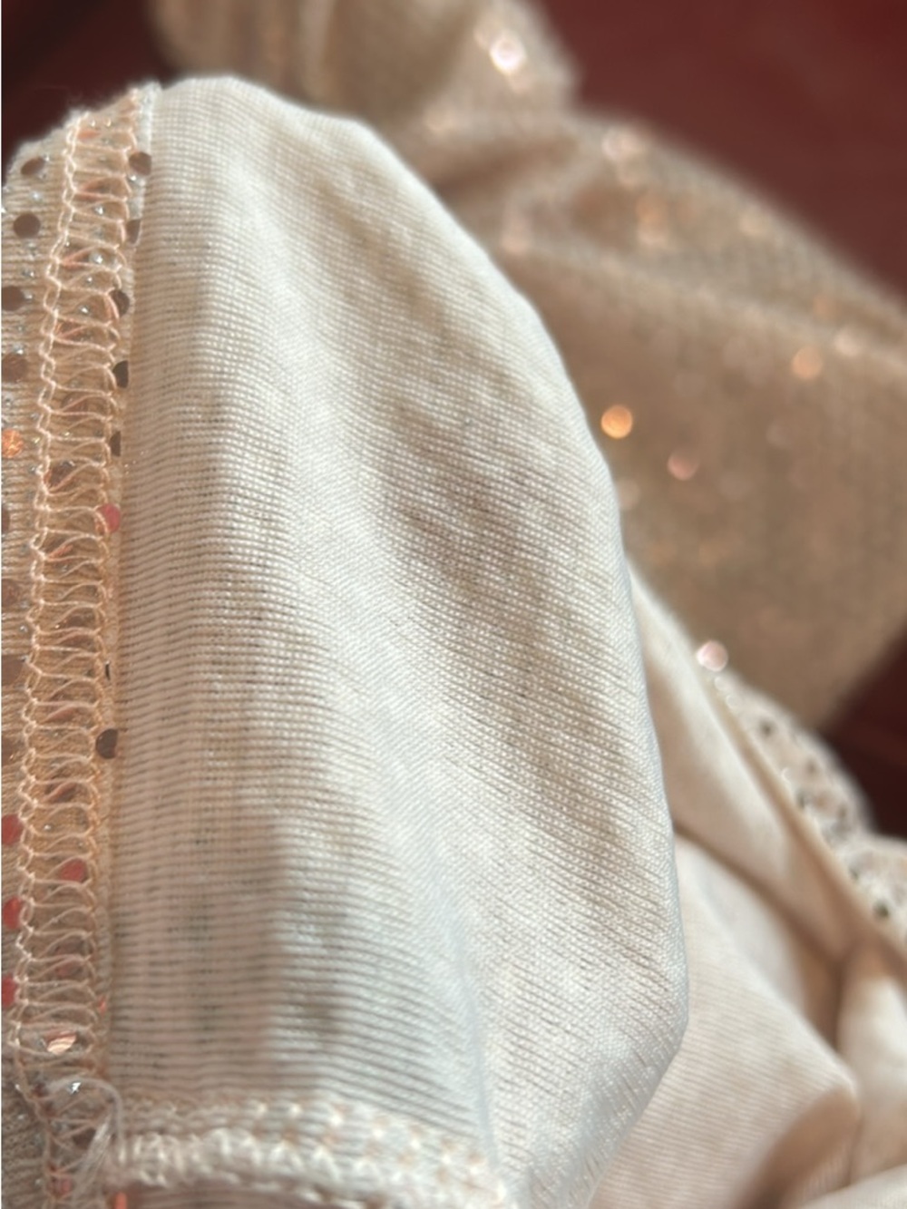 Sequin Wide Leg Trouser. Elastic waist - Picture 6 of 6
